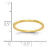 1.2mm Flat Satin Stackable Band