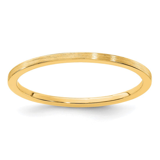 1.2mm Flat Satin Stackable Band