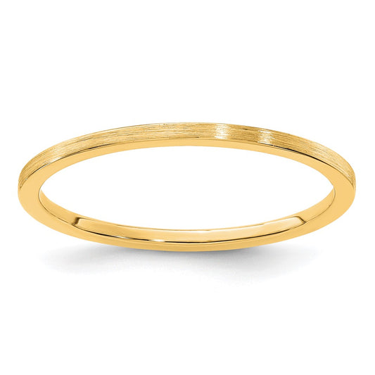 1.2mm Flat Satin Stackable Band