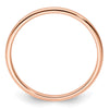 1.2mm Half Round Satin Stackable Band