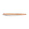 1.2mm Half Round Satin Stackable Band