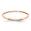 1.2mm Half Round Satin Stackable Band
