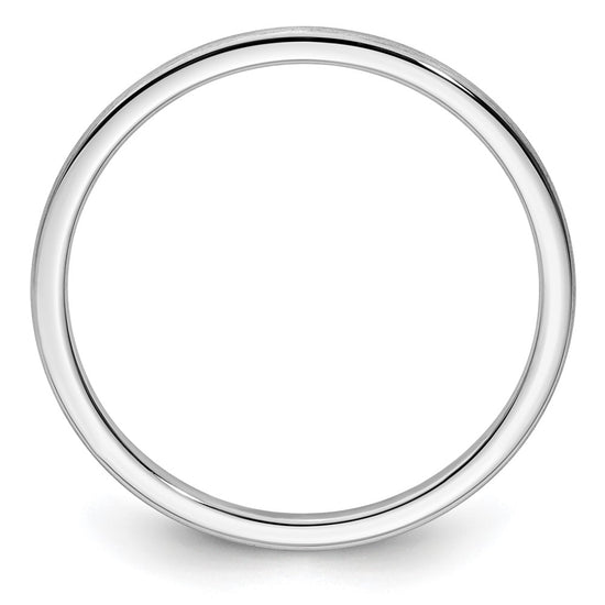 1.2mm Half Round Satin Stackable Band