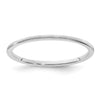 1.2mm Half Round Satin Stackable Band