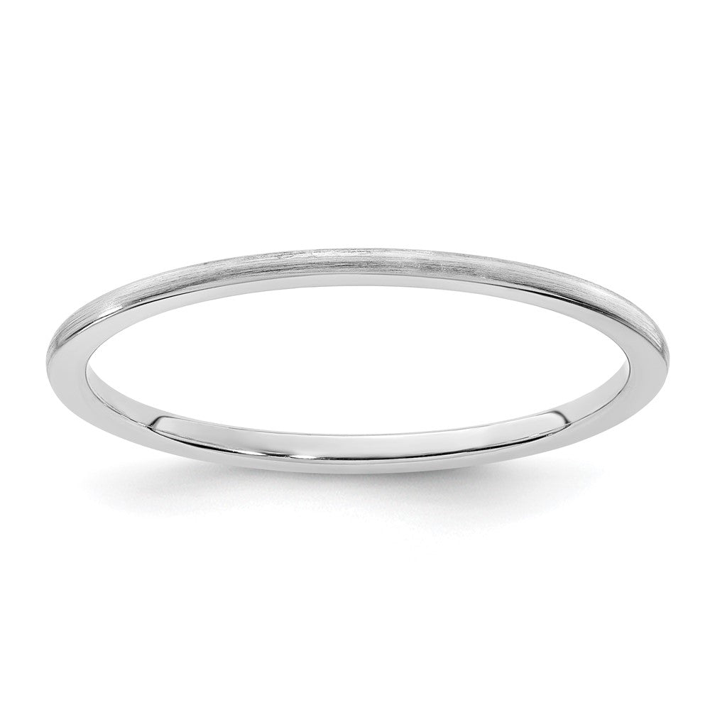 1.2mm Half Round Satin Stackable Band