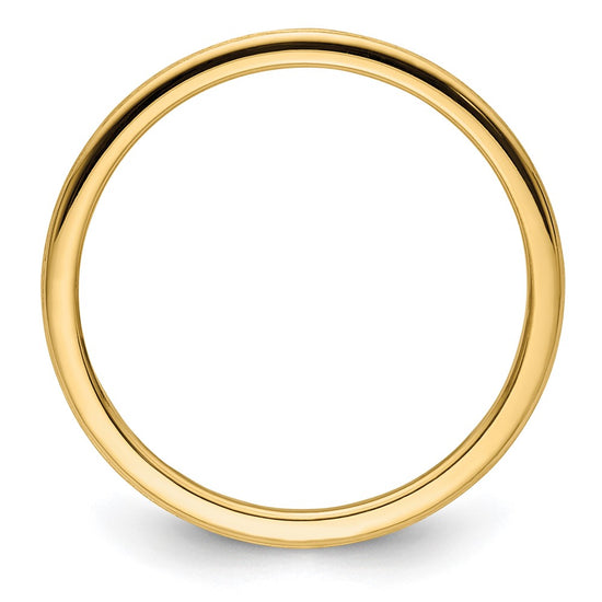1.2mm Half Round Satin Stackable Band