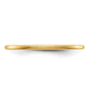 1.2mm Half Round Satin Stackable Band