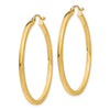 14k 2x40mm Square Tube Hoop Earrings