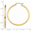 14k 2x40mm Square Tube Hoop Earrings