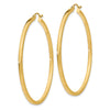 14k 2x50mm Square Tube Hoop Earrings