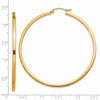14k 2x55mm Square Tube Hoop Earrings