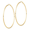 14k 2x90mm Polished Round Tube Hoop Earrings