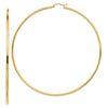 14k 2x90mm Polished Round Tube Hoop Earrings