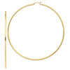 14k 2x100mm Polished Round Tube Hoop Earrings