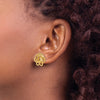 Gold Love Knot Post Earrings