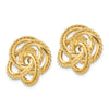 14k Polished and Twisted Fancy Earring Jackets