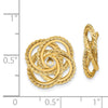 14k Polished and Twisted Fancy Earring Jackets