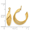 14k Polished Hoop Earring Jackets