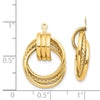 14k Polished Fancy Doorknocker Earring Jackets