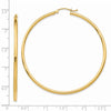 14k 2x55mm Polished Tube Hoop Earrings