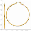 14k 2x60mm Polished Tube Hoop Earrings