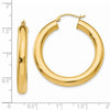 14k 5x35mm Polished Tube Hoop Earrings