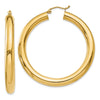 14k 5x45mm Polished Tube Hoop Earrings