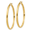 14k 2.75x40mm Polished Tube Hoop Earrings