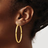 14k 2.75x40mm Polished Tube Hoop Earrings