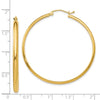 14k 2.75x40mm Polished Tube Hoop Earrings