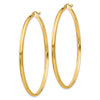 14k 2.75x55mm Polished Tube Hoop Earrings