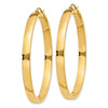 14k 4x45mm Polished Tube Hoop Earrings