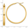 14k 4x45mm Polished Tube Hoop Earrings