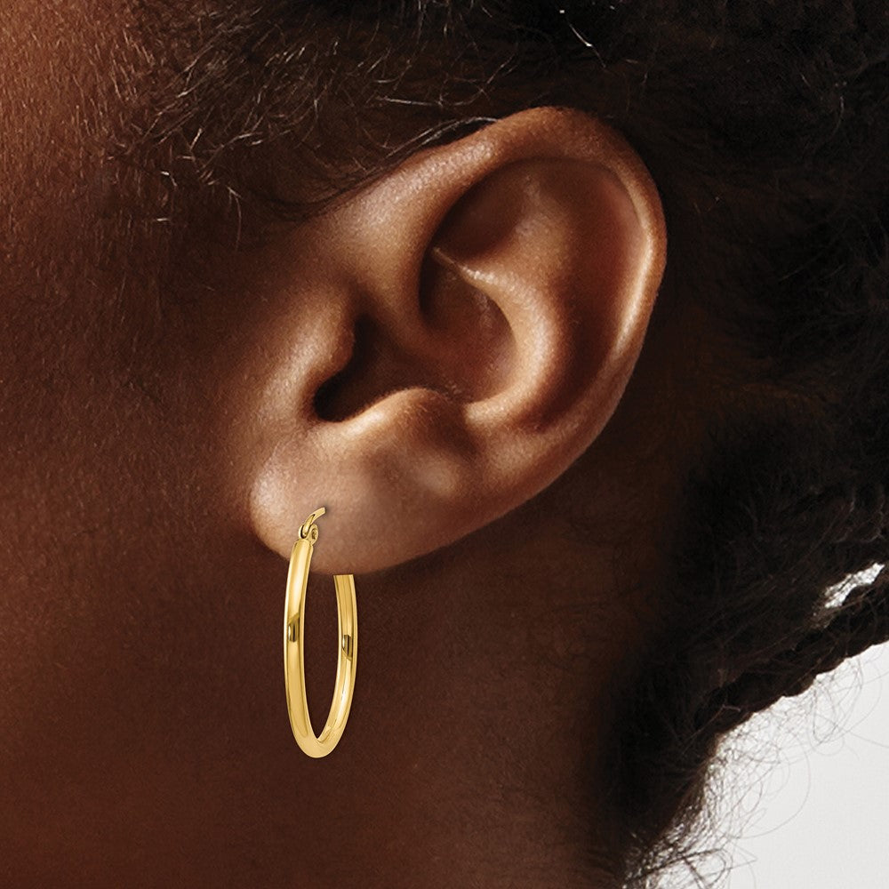 Oval Hoop Earrings