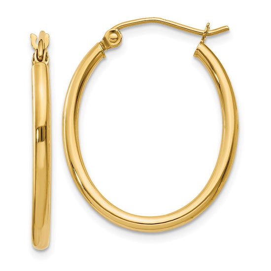Oval Hoop Earrings