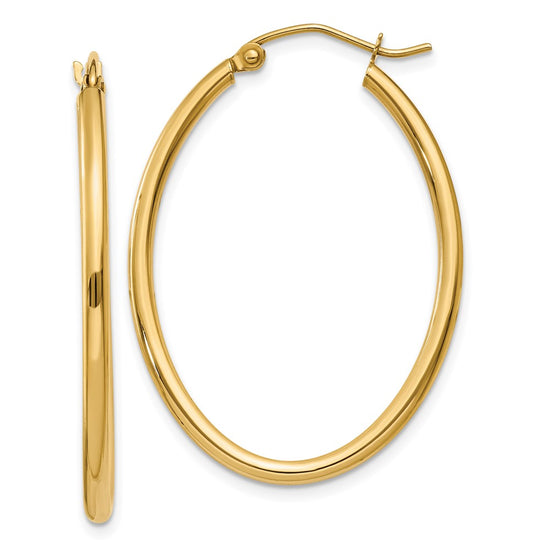 Oval Hoop Earrings