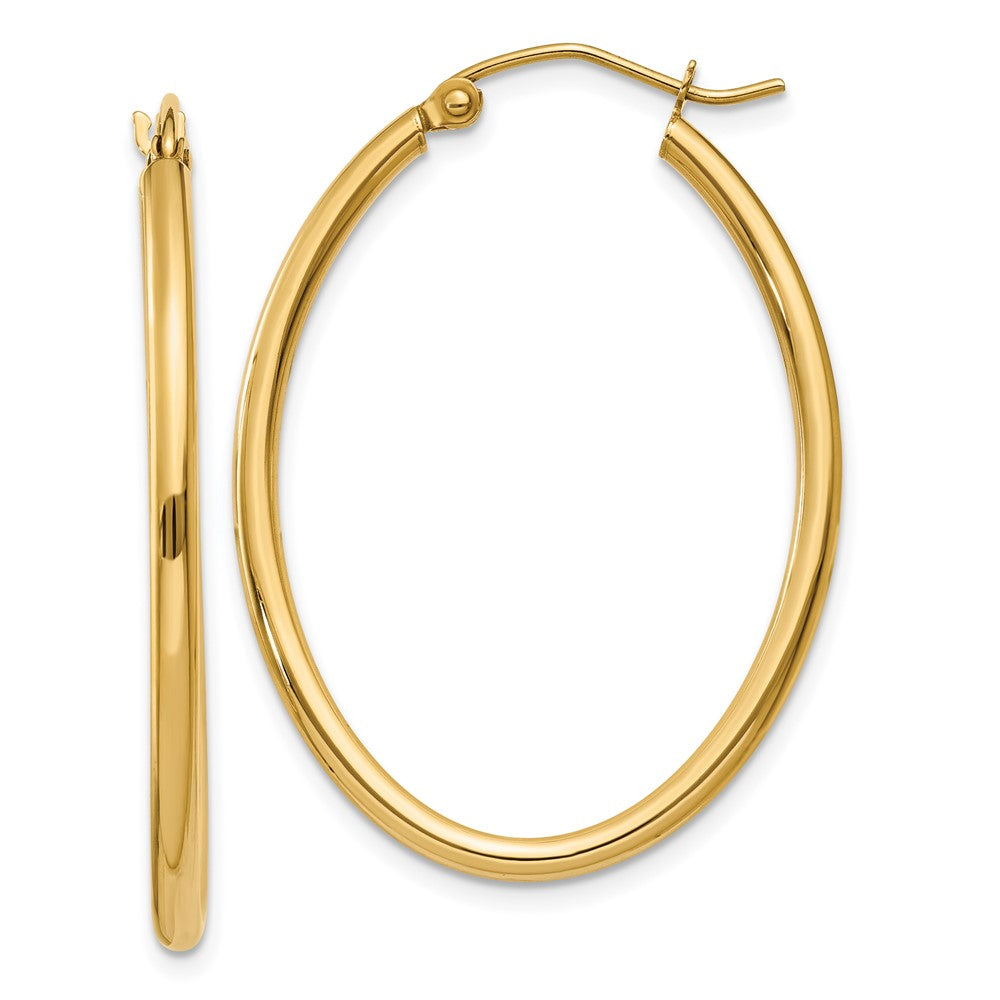 Oval Hoop Earrings
