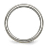 Titanium Brushed Cnter with 14K Inlay Ridged Edge Band