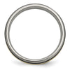 Titanium Antique and Brushed with 14k Inlay Grooved Band