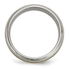 Titanium Antique and Brushed with 14k Inlay Grooved Band