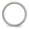 Chisel Titanium Brushed with 14k Gold Inlay 6mm Grooved Band