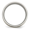 Titanium Brushed with 14k Inlay Flat Band