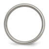 Chisel Titanium Polished with 14k Gold Inlay 5mm Band