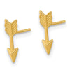 14k Polished Arrow Post Earrings