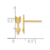 14k Polished Arrow Post Earrings