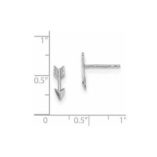 Gold Arrow Post Earrings