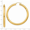 14k 5x60mm Polished Tube Hoop Earrings