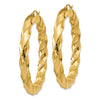 14k Polished 5.0mm Twisted Hoop Earrings