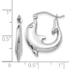 Gold Dolphin Hoop Earrings