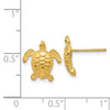 14k Sea Turtle Post Earrings